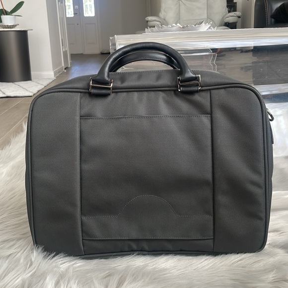 GHURKHA Voyager, luxury travel briefcase / laptop case - leather trim,new w tags - Picture 2 of 9